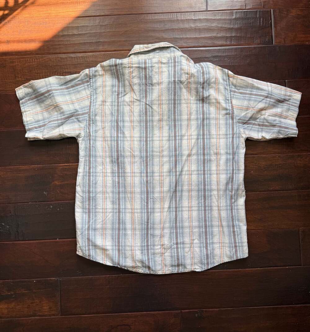 Royal Robbins Men's 100% Organic Cotton Short Sleeve Button Down Shirt Size L - Picture 2 of 6